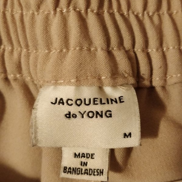 Blush Tie Waist Paperbag Pants - Picture 2 of 5